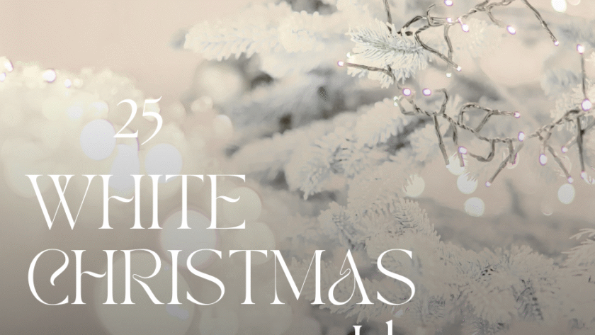 25 white christmas ideas