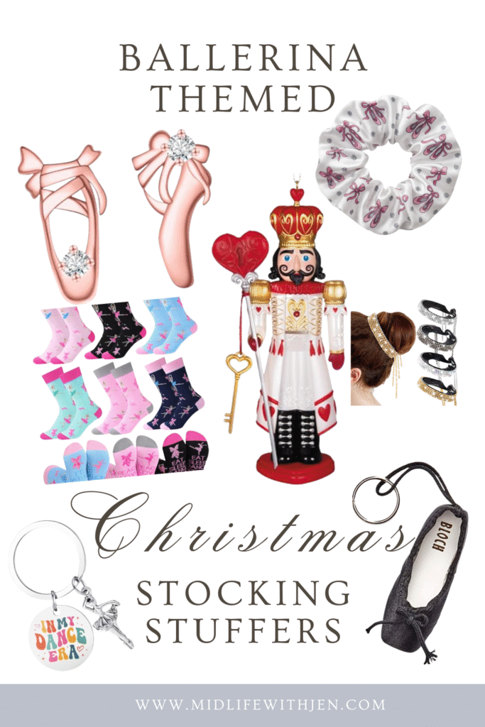ballerina themed christmas stocking