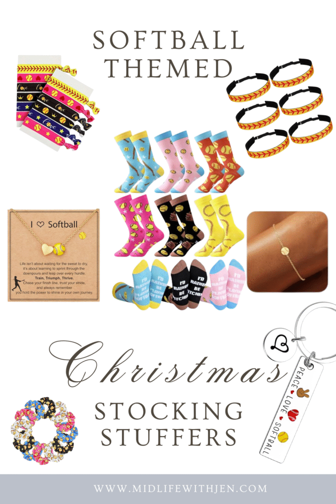 softball themed christmas stockings