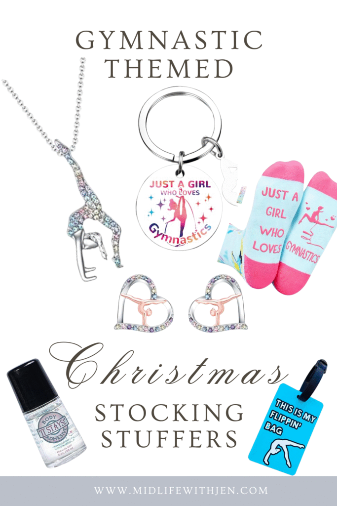 gymnast themed christmas stocking